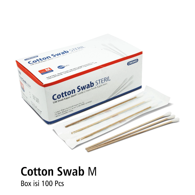Cotton Swab Steril ukuran M OneMed